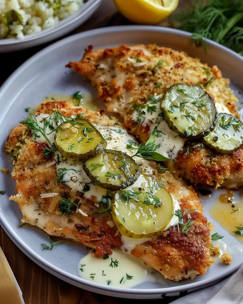 Dill Pickle Parmesan Chicken: A Juicy Twist on Comfort Food