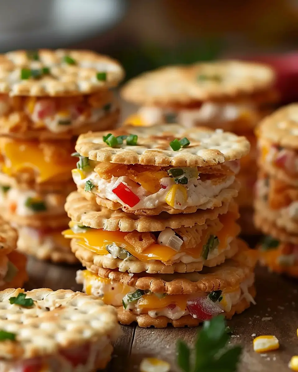 Ritz Cracker Party Sandwiches: Easy Turkey Bacon & Chicken Ham Treats