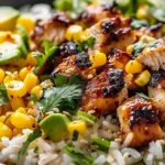 Street Corn Chicken Rice Bowl