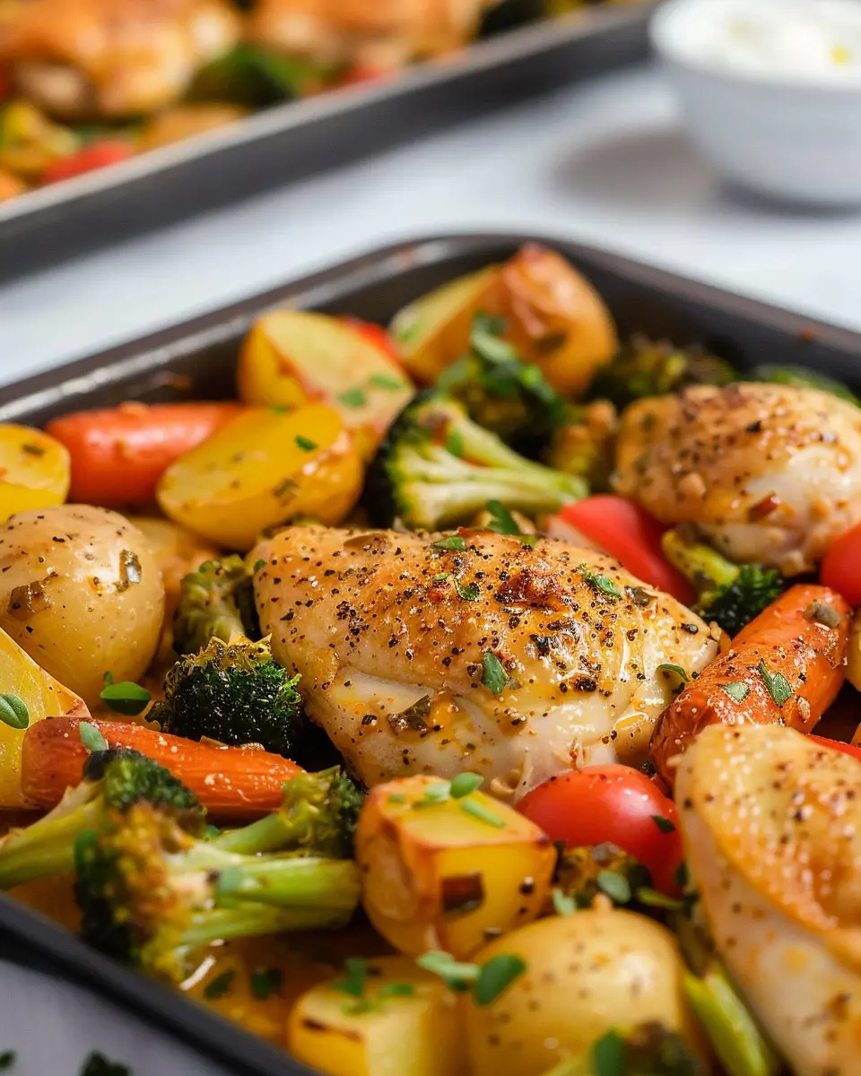 One-Pan Garlic Butter Chicken and Veggies: Easy One-Dish Delight