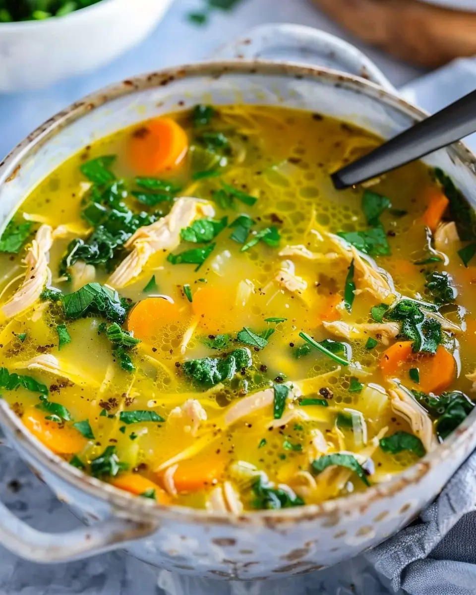 Chicken Soup with Ginger and Turmeric: Easy Comfort in a Bowl