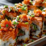 Spicy Salmon Sushi Bake Recipe