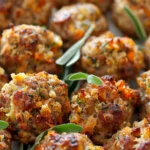 Cheesy Sausage Stuffing Balls