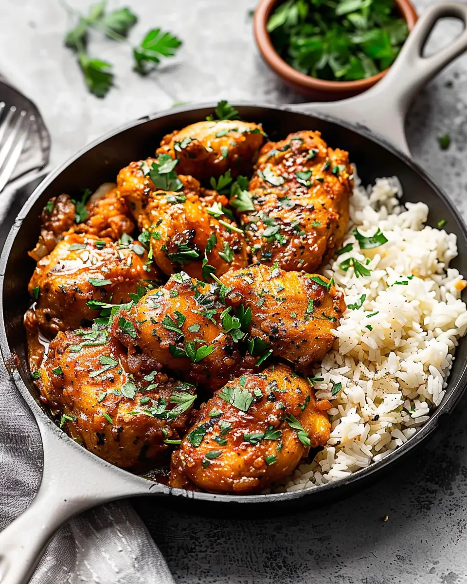 Garlic Butter Chicken and Rice: A Juicy Family Favorite Recipe