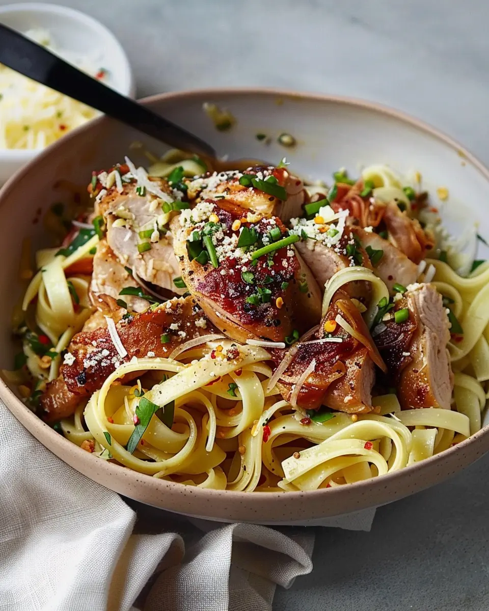 Lazy Garlic Chicken: Easy Butter Noodles Recipe for Busy Nights