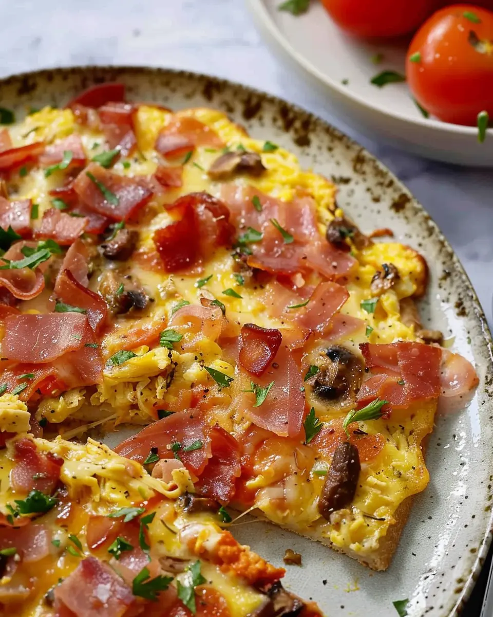 Easy Pizza Scramble: A Fun and Flavorful Twist with Turkey Bacon and Chicken Ham