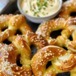 Homemade Soft Pretzels with Cheese Dip