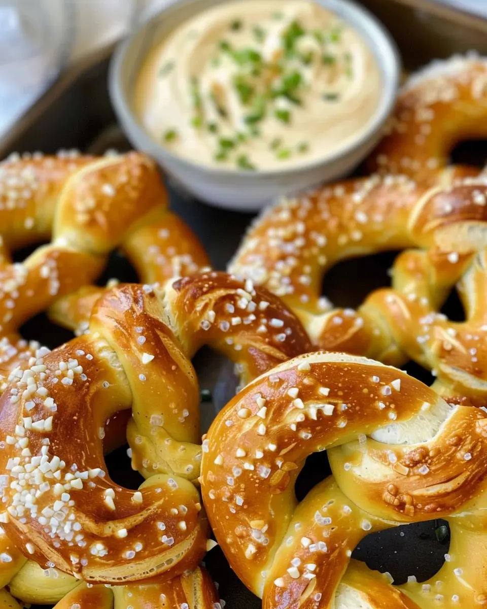 Homemade Soft Pretzels with Cheese Dip: Irresistibly Easy Snack