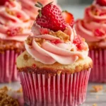 Strawberry Crunch Cupcakes