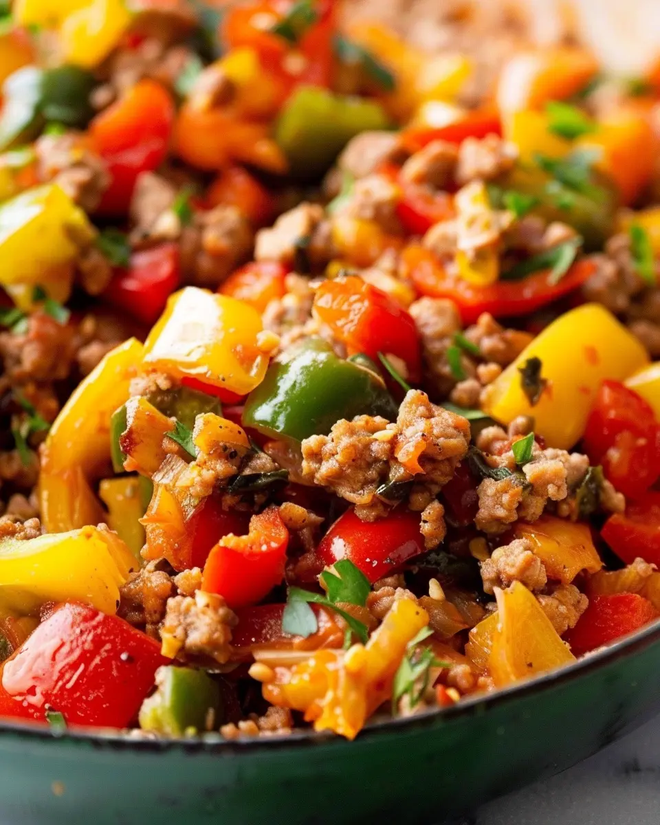 Ground Turkey and Peppers: Easy, Flavor-Packed Skillet Dinner