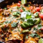 Beef Skillet Enchiladas
