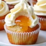 Honey Peach Cream Cheese Cupcakes