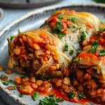 Lentil & Rice Vegan Cabbage Rolls