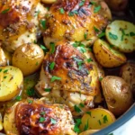 Slow Cooker Garlic Parmesan Chicken and Potatoes