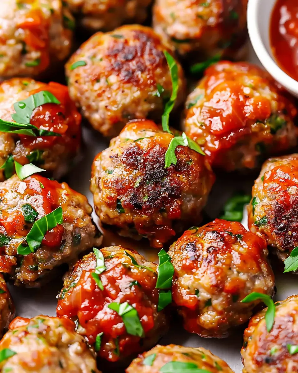 Melt-In-Your-Mouth Ground Beef Italian Meatballs with a Twist