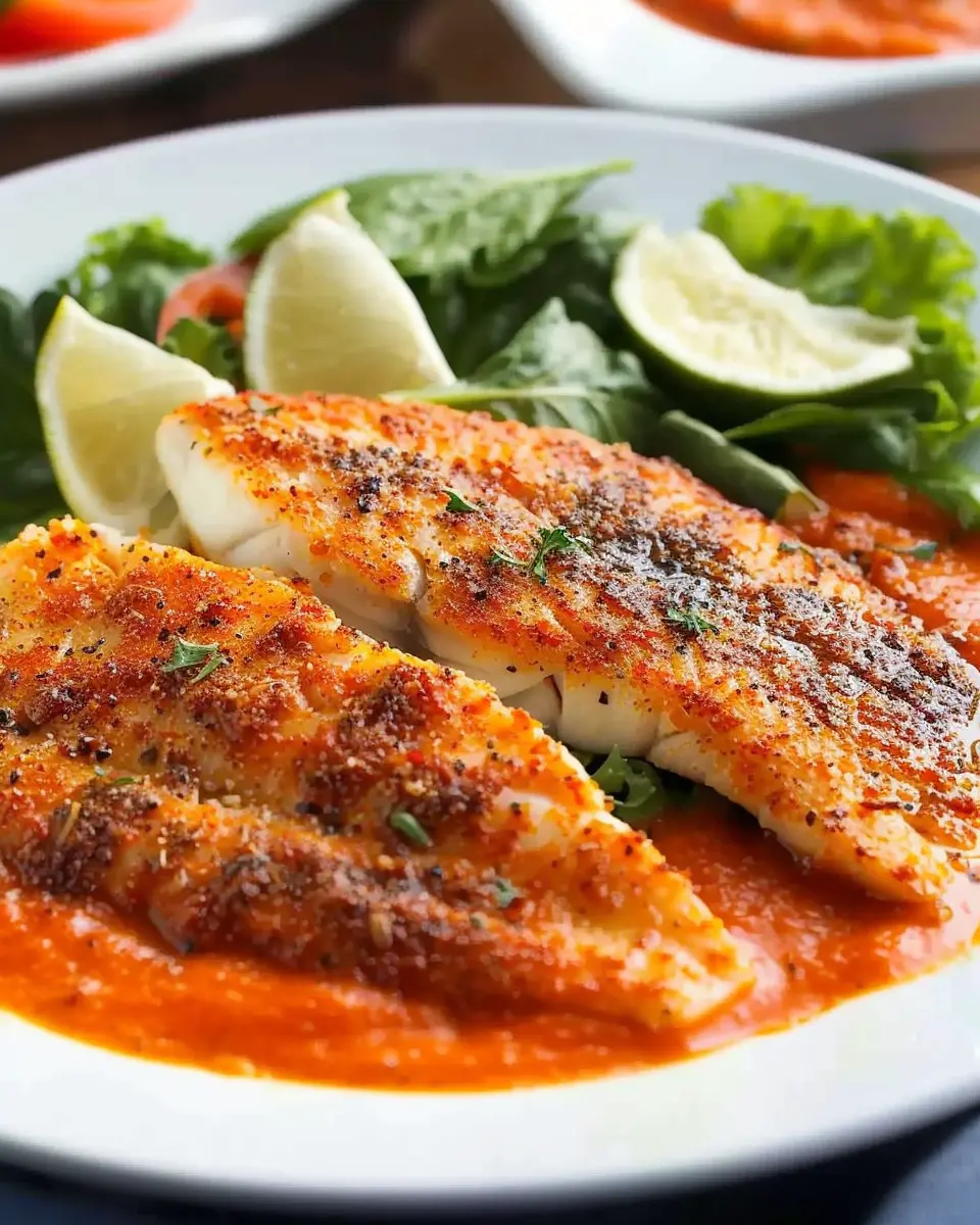 Parmesan Crusted Tilapia: Easy Recipe with Roasted Red Pepper Sauce