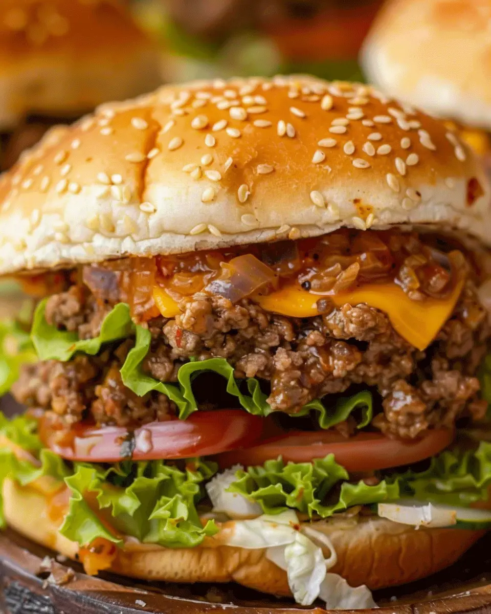 Big Mac Sloppy Joes: Indulgent Twist with Turkey Bacon and Chicken Ham