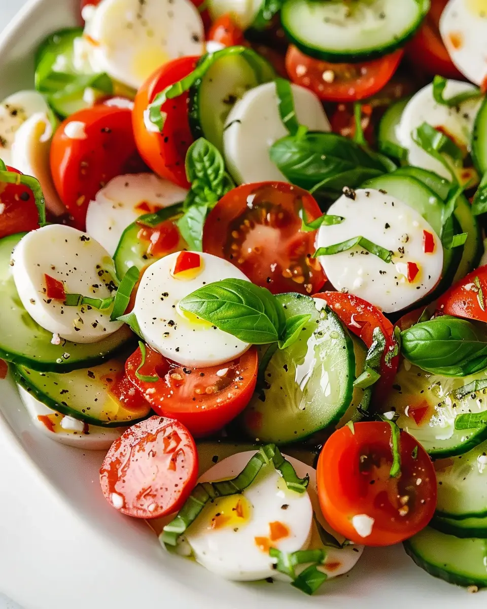 Fresh Cucumber Caprese Salad: A Refreshing Twist for Summer