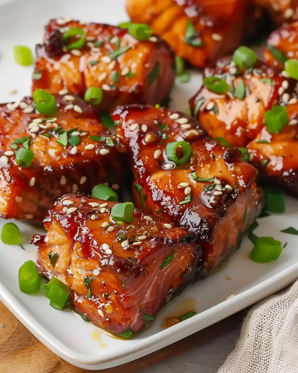 Mouthwatering Honey Garlic Salmon Bites for a Quick Indulgence