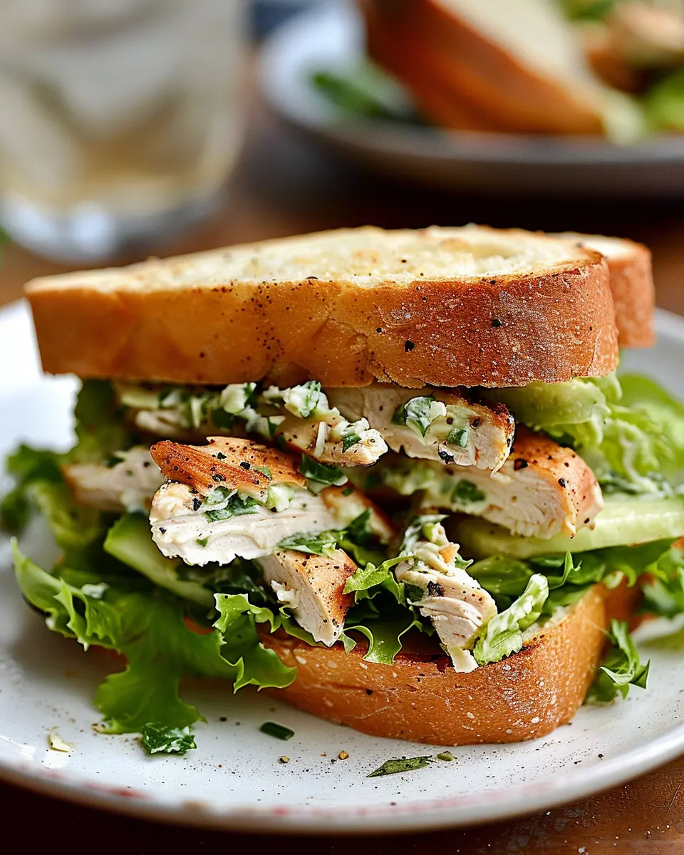 Chicken Caesar Sandwich with Turkey Bacon: A Delicious Twist