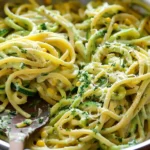 Pasta with Creamy Zucchini Sauce