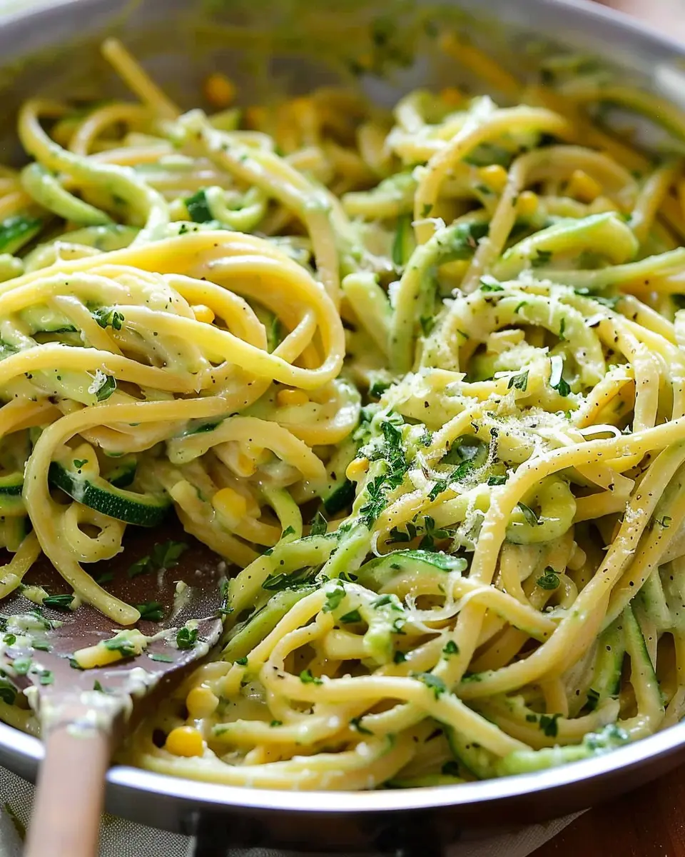 Pasta with Creamy Zucchini Sauce: A Deliciously Easy Recipe