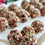 Cranberry Pecan Mini Goat Cheese Balls