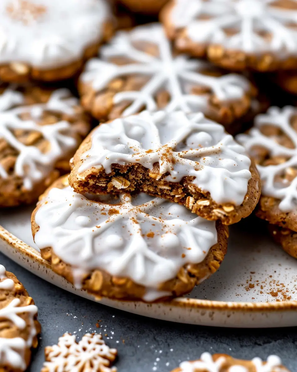 Iced Gingerbread Oatmeal Cookies: The Best Festive Treats to Bake