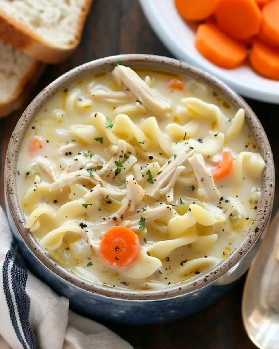 Creamy Chicken Noodle Soup: Indulgent Comfort in Every Bowl