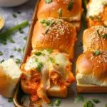 Sheet Pan Buffalo Chicken Sliders