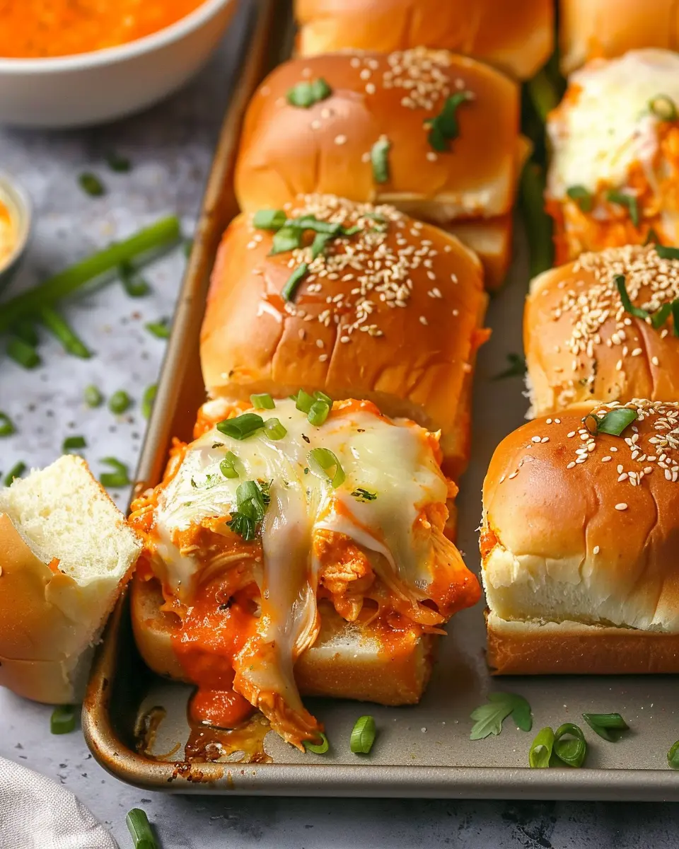 Sheet Pan Buffalo Chicken Sliders: Easy Savory Indulgence at Home