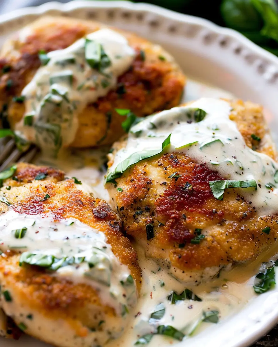 Chicken in Basil Cream Sauce: A Juicy Home-Cooked Delight
