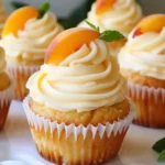 Honey Peach Cream Cheese Cupcakes