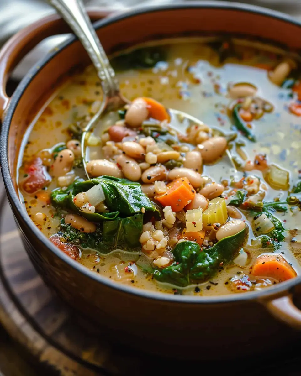 Tuscan White Bean Soup: Easy Comfort with Turkey Bacon Delight