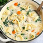 Creamy Chicken Tortellini Soup
