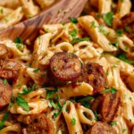 Creamy Cajun Sausage Pasta