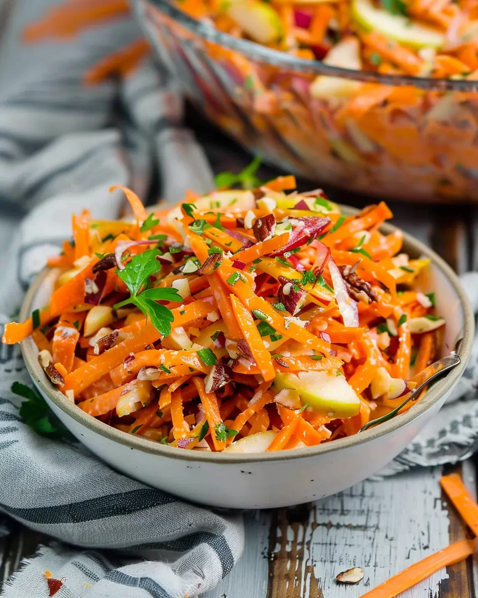 Carrot Apple Salad: Easy, Refreshing Delight for Homemade Meals