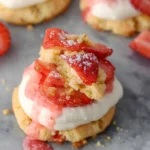 CRUMBL Strawberry shortcake cookies