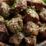Air Fryer Garlic Butter Steak Bites