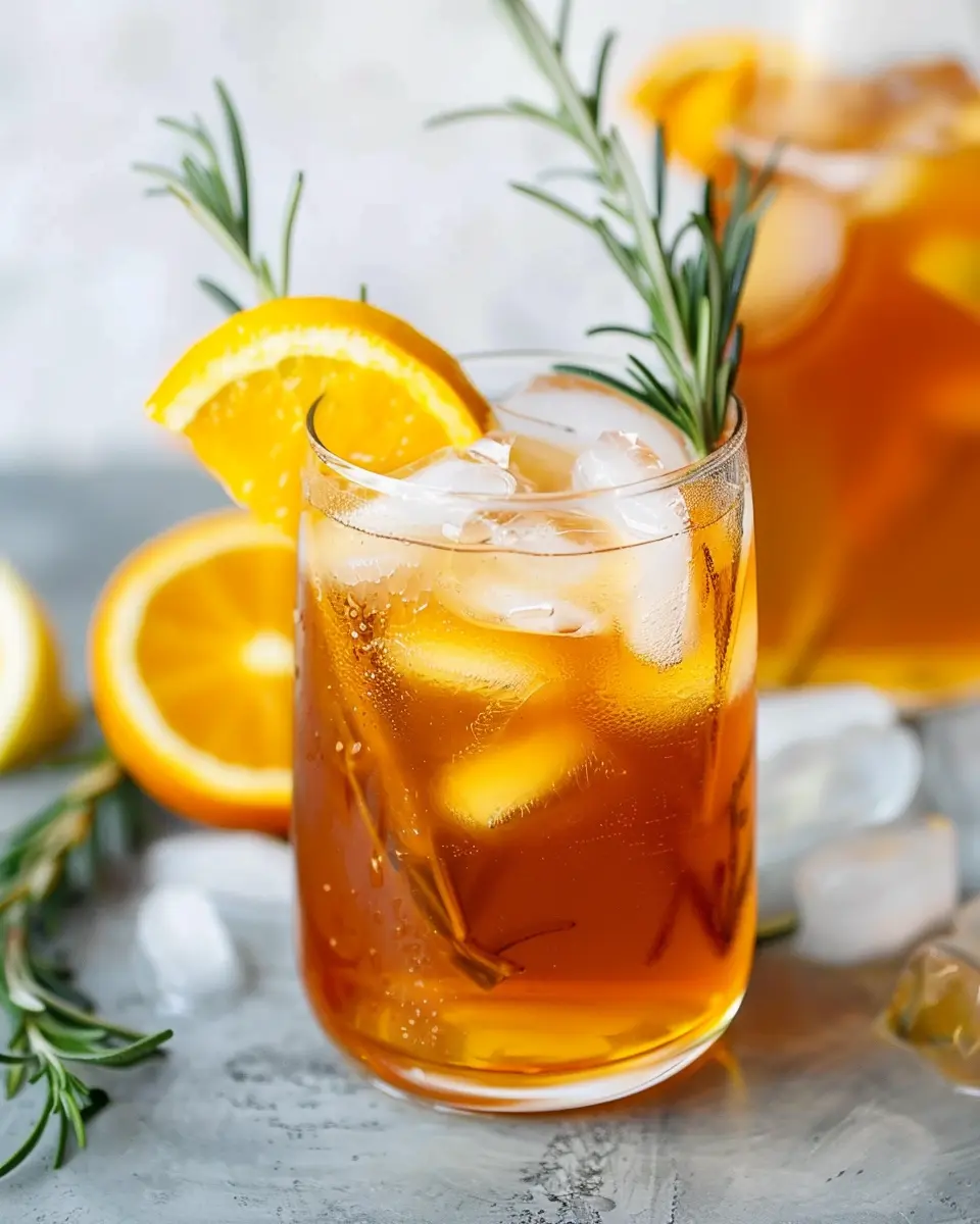 Honey Rosemary Iced Tea: Refreshing & Easy Summer Delight