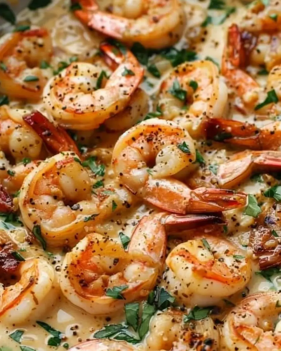 Creamy Tuscan Garlic Shrimp with Turkey Bacon for a Cozy Dinner