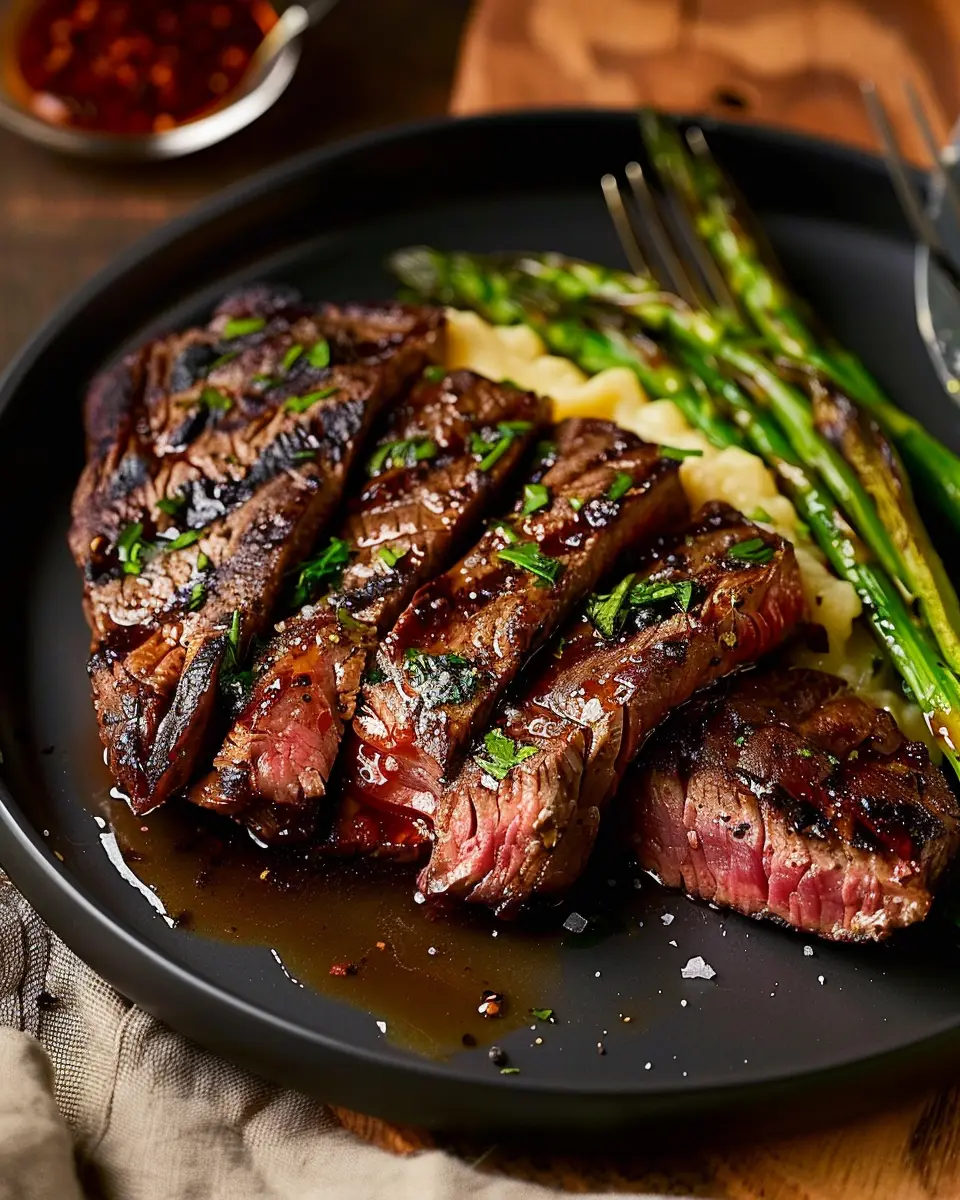 Bavette Steak Roasted Garlic Pan Sauce: A Juicy Dinner Delight