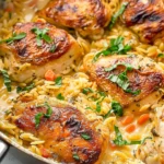 One Pot Chicken and Orzo