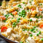 One-Pan Creamy Chicken Pot Pie Pasta