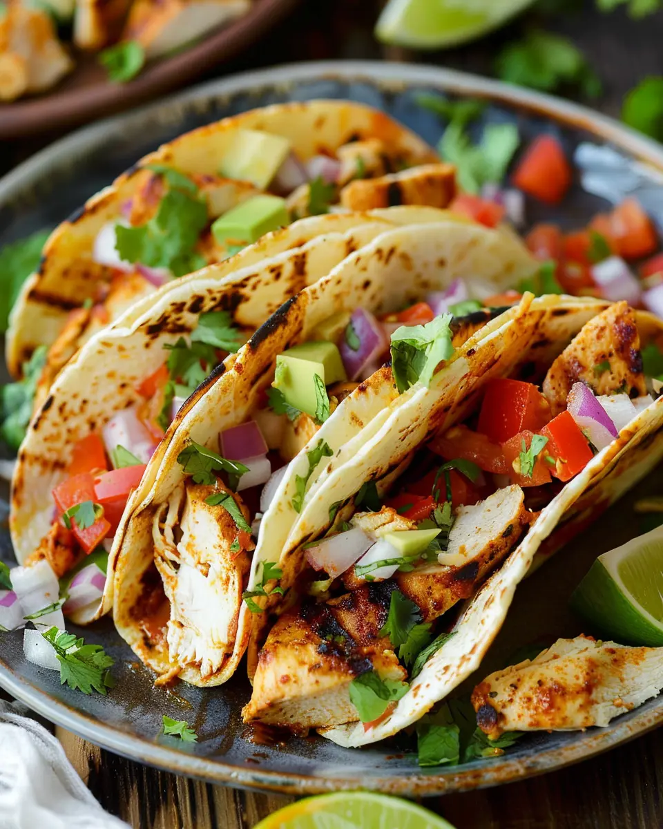 Easy 30 Minute Grilled Chicken Tacos: Juicy Flavor in Every Bite