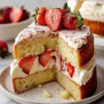 Strawberry Mascarpone Tea Cake