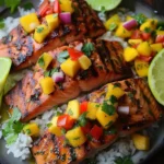 Grilled Salmon Mango Salsa