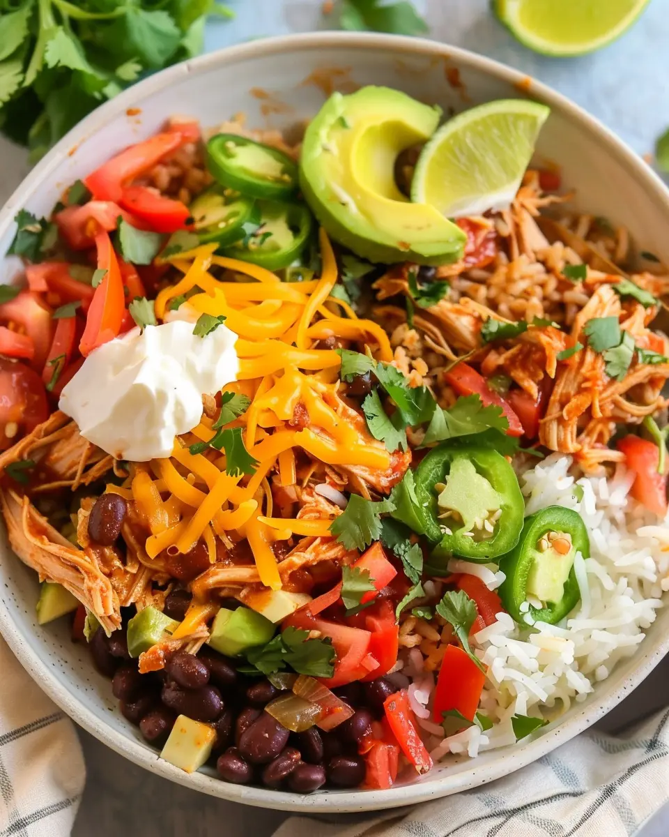 Slow Cooker Chicken Burrito Bowl Recipe: Easy and Flavorful Meal